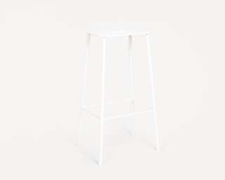 Frama - Adam Outdoor-Hocker - H76 - weiß - indoor