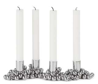 Gejst - Molekyl 4 Kerzenhalter - Chrome - indoor