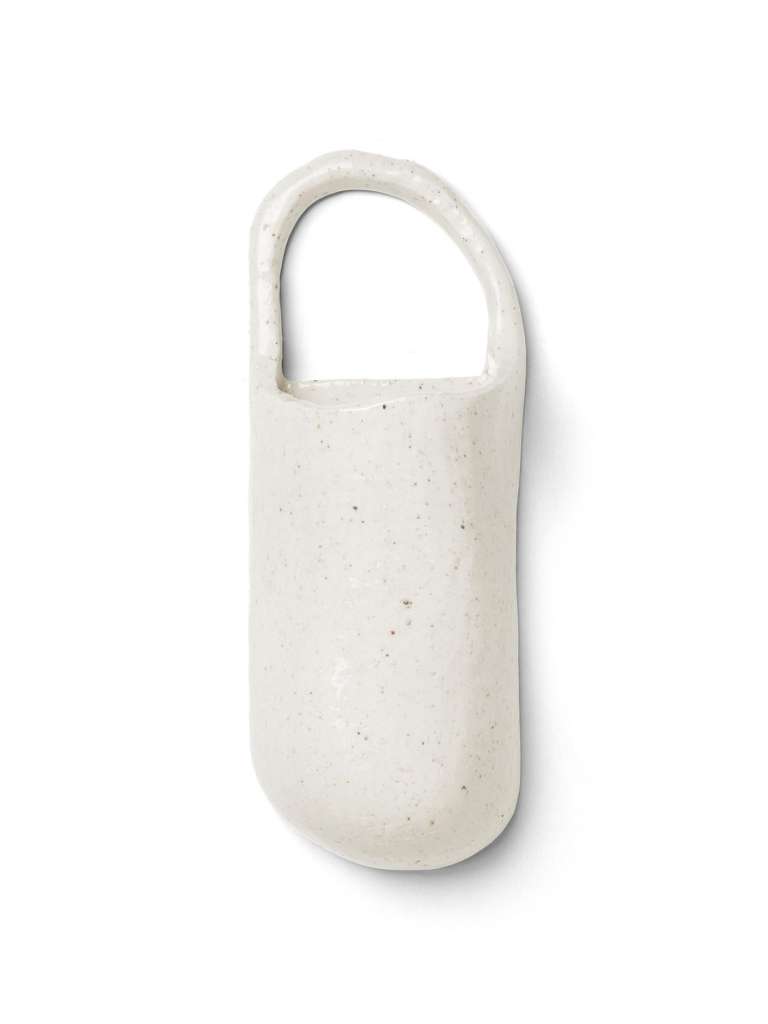 ferm LIVING - Speckle Wand-Vase - off-white - indoor