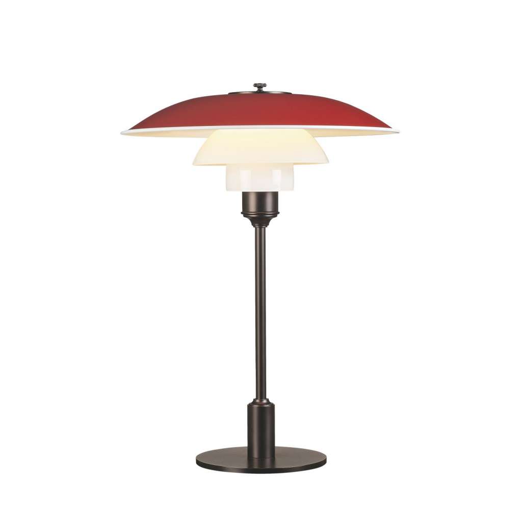 Louis Poulsen - PH 3½-2½ Tischleuchte - rot - indoor