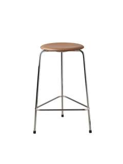 Fritz Hansen - High Dot Simple Seating - Leder walnuss - verchromt - indoor