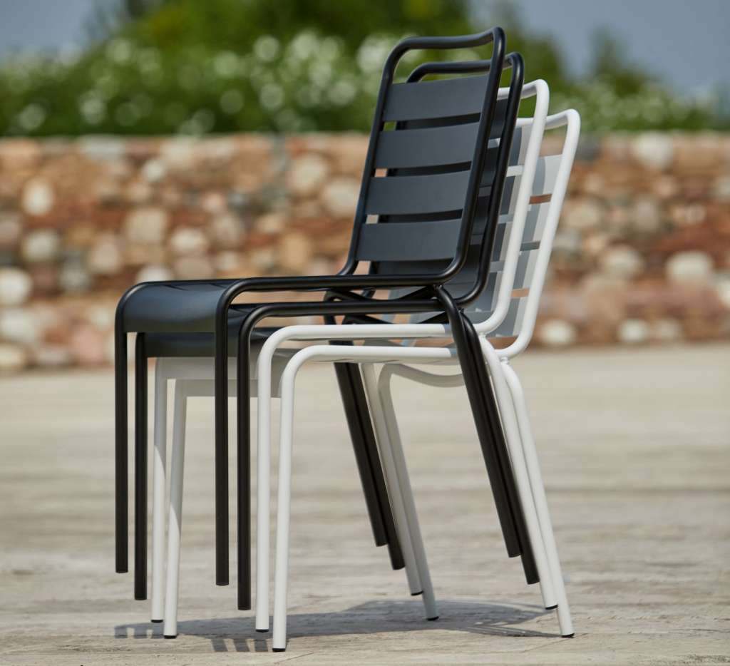 Jan Kurtz - Fiam Mya Metal - Stapelstuhl - salbei - outdoor