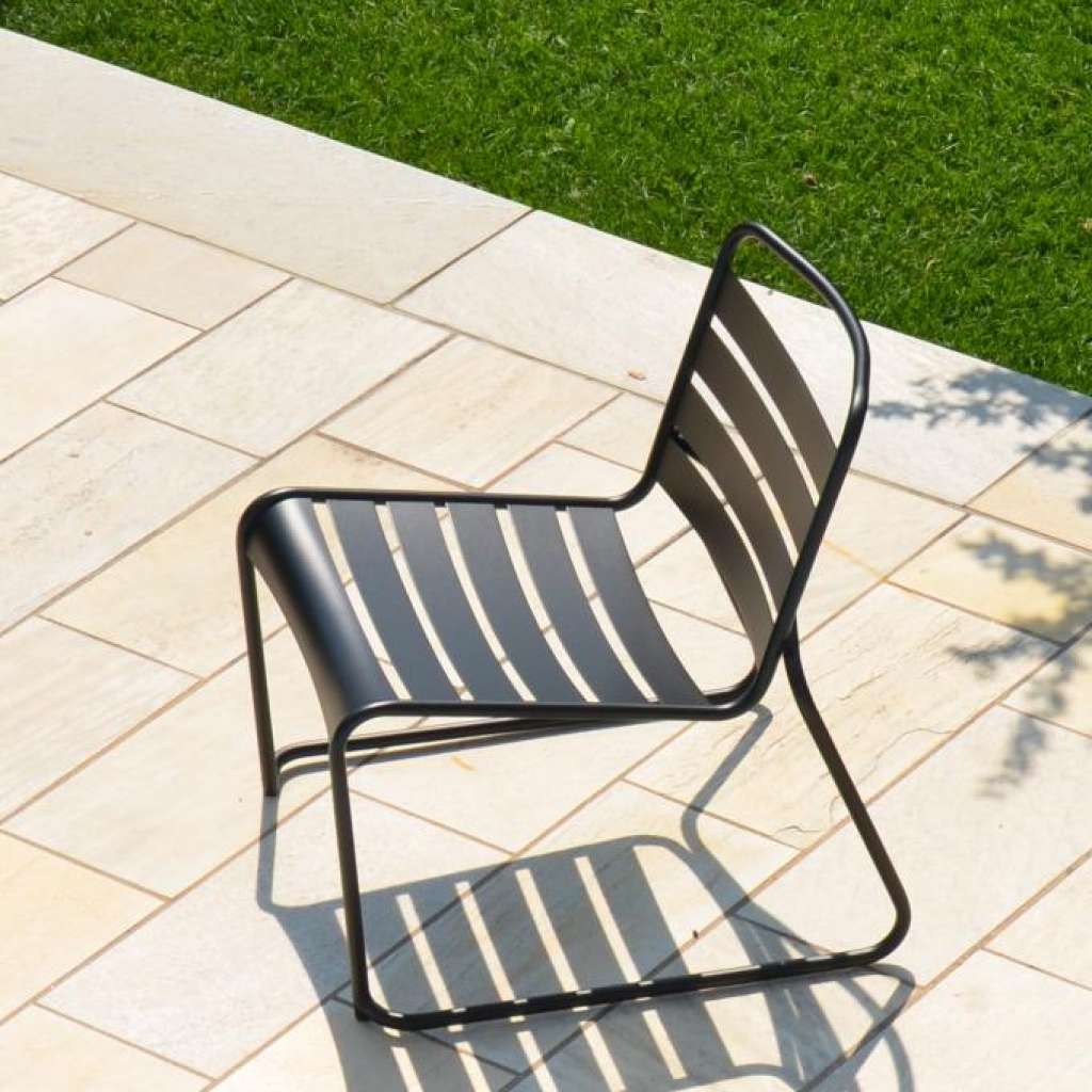 Jan Kurtz - Fiam Lido Metal - Loungesessel - schwarz - outdoor