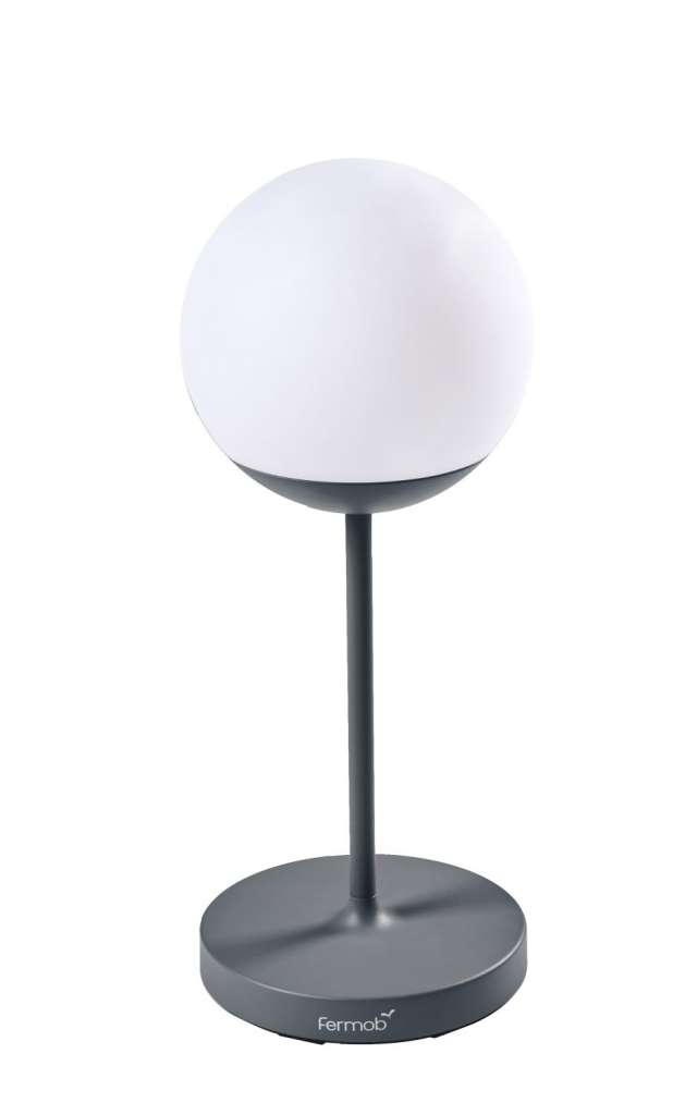 Fermob - Mooon H. 63! Tischleuchte Outdoor - Gewittergrau - indoor