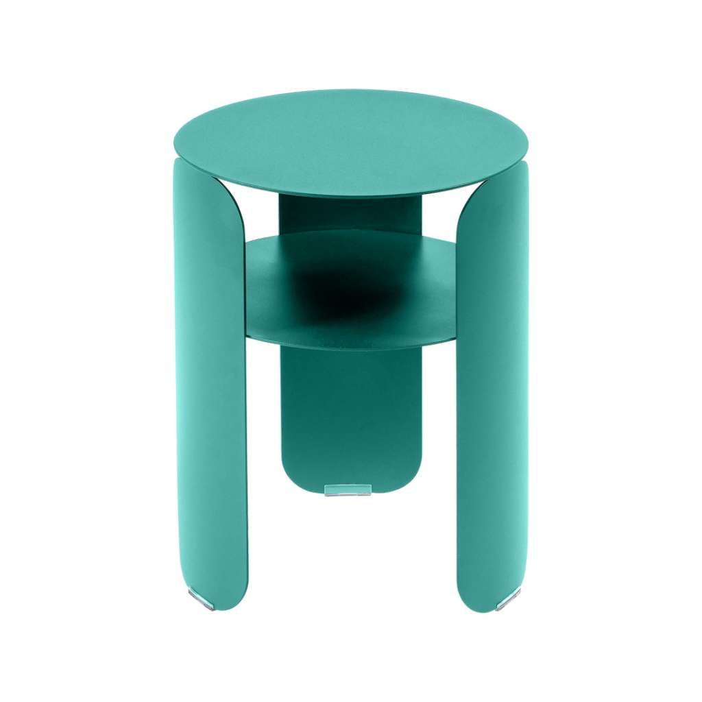 Fermob - Bebop runder Beistelltisch - Lagunenblau 46 - Ø 35 cm - indoor