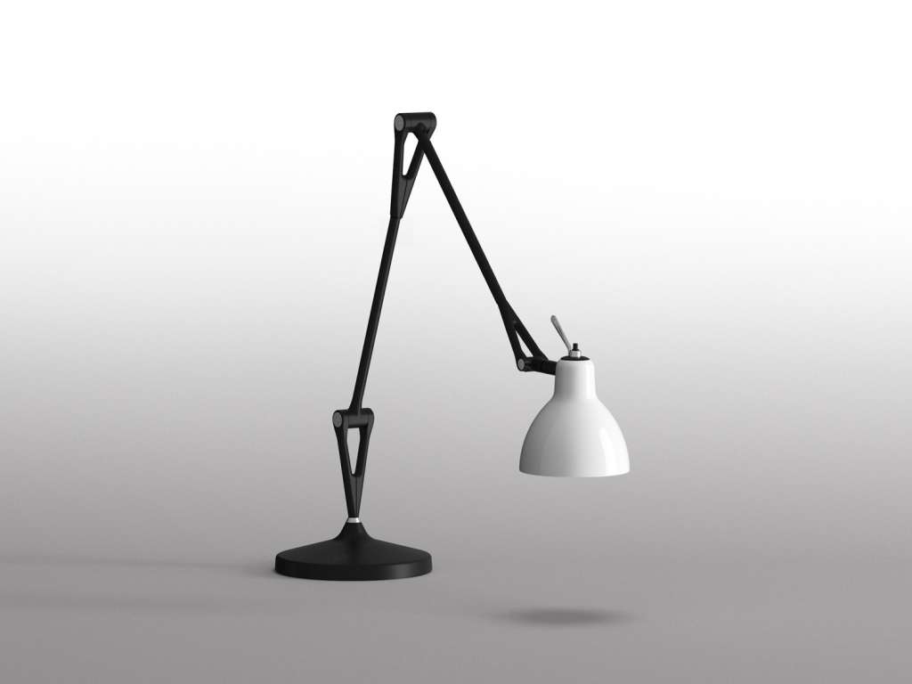 Rotaliana - Luxy T2 Tischleuchte - white glossy - Gestell schwarz - indoor