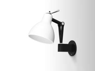 Rotaliana - Luxy W0 Wandleuchte - white glossy - Gestell schwarz - indoor