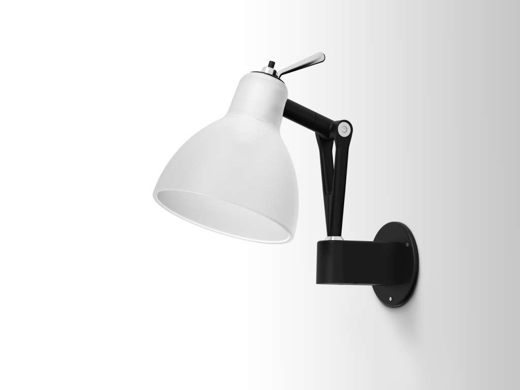 Rotaliana - Luxy W0 Wandleuchte - white matt - Gestell schwarz - indoor