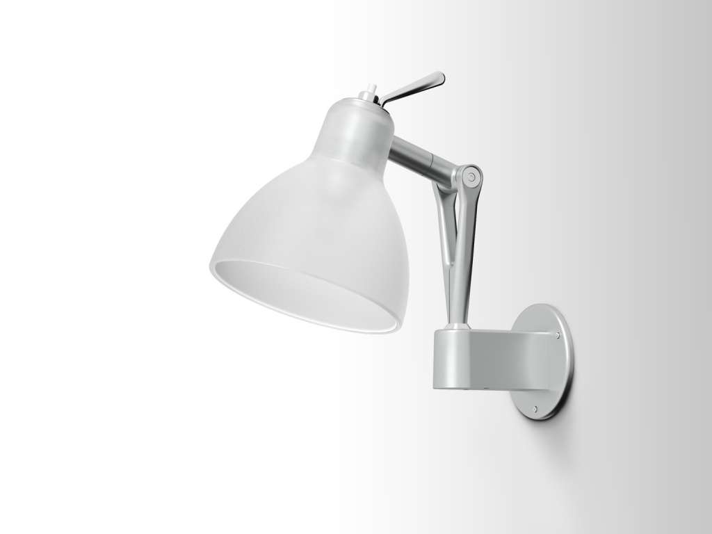 Rotaliana - Luxy W0 Wandleuchte - white matt - Gestell silber - indoor