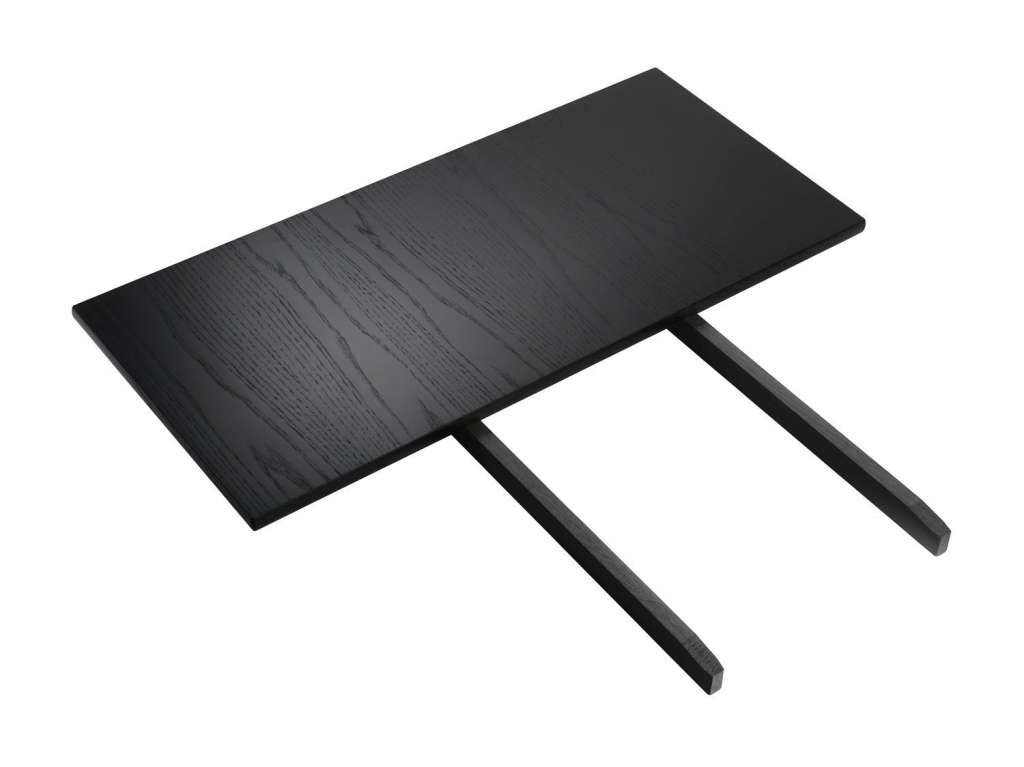 FDB Møbler - C35 Esstisch-Ergänzungsplatte - schwarz - 82x37x2 - indoor