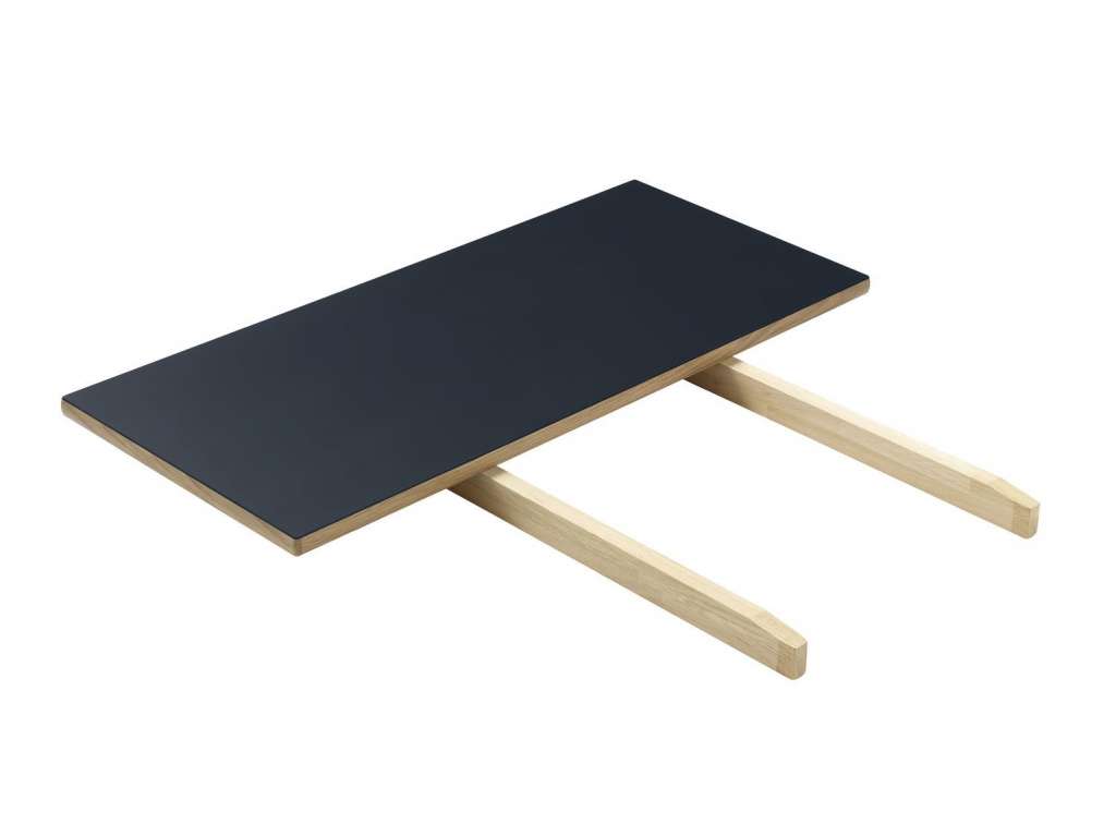 FDB Møbler - C35 Esstisch-Ergänzungsplatte - blau/natur - 82x37x2 - indoor