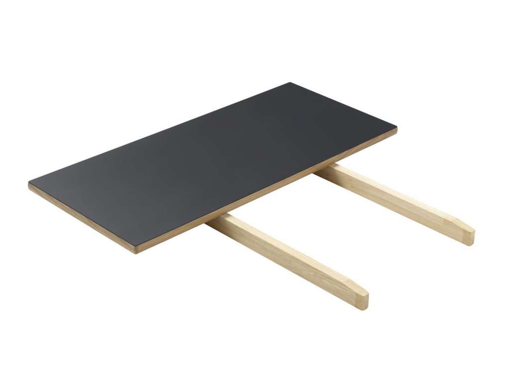 FDB Møbler - C35 Esstisch-Ergänzungsplatte - dunkelgrau/natur - 95x45x2,5 - indoor