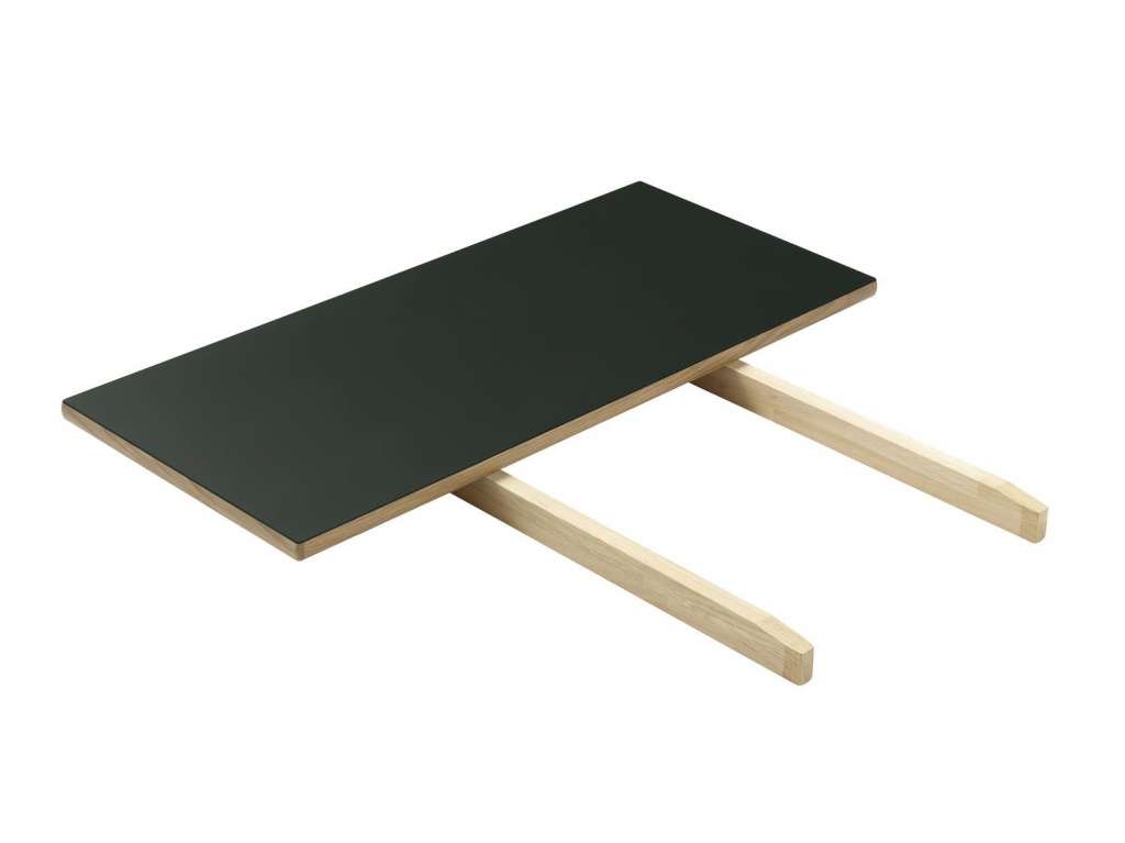 FDB Møbler - C35 Esstisch-Ergänzungsplatte - dunkelgrün/natur - 95x45x2,5 - indoor