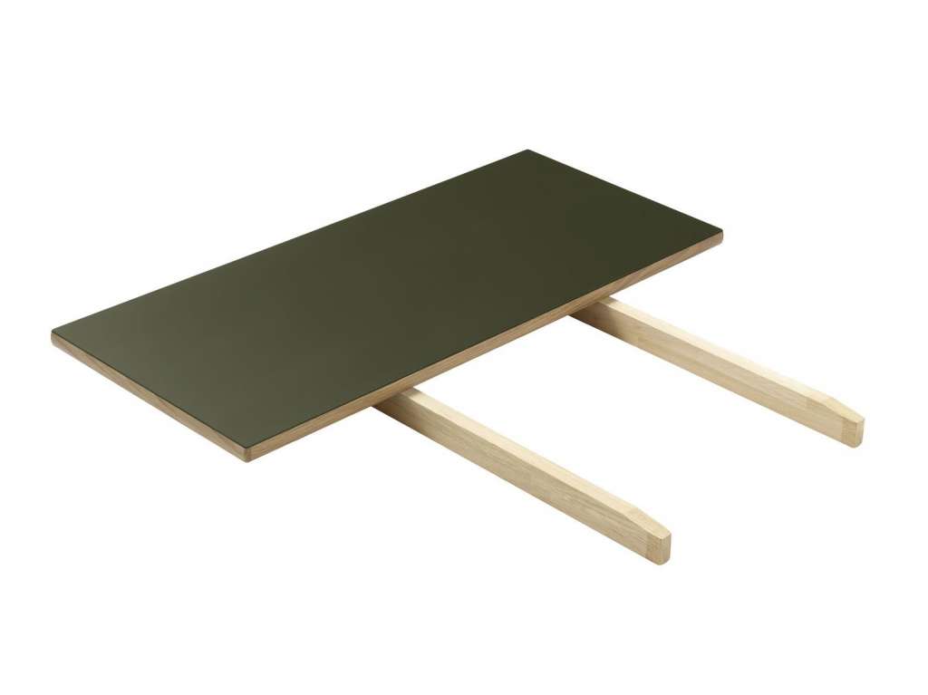 FDB Møbler - C35 Esstisch-Ergänzungsplatte - olive/natur - 95x45x2,5 - indoor