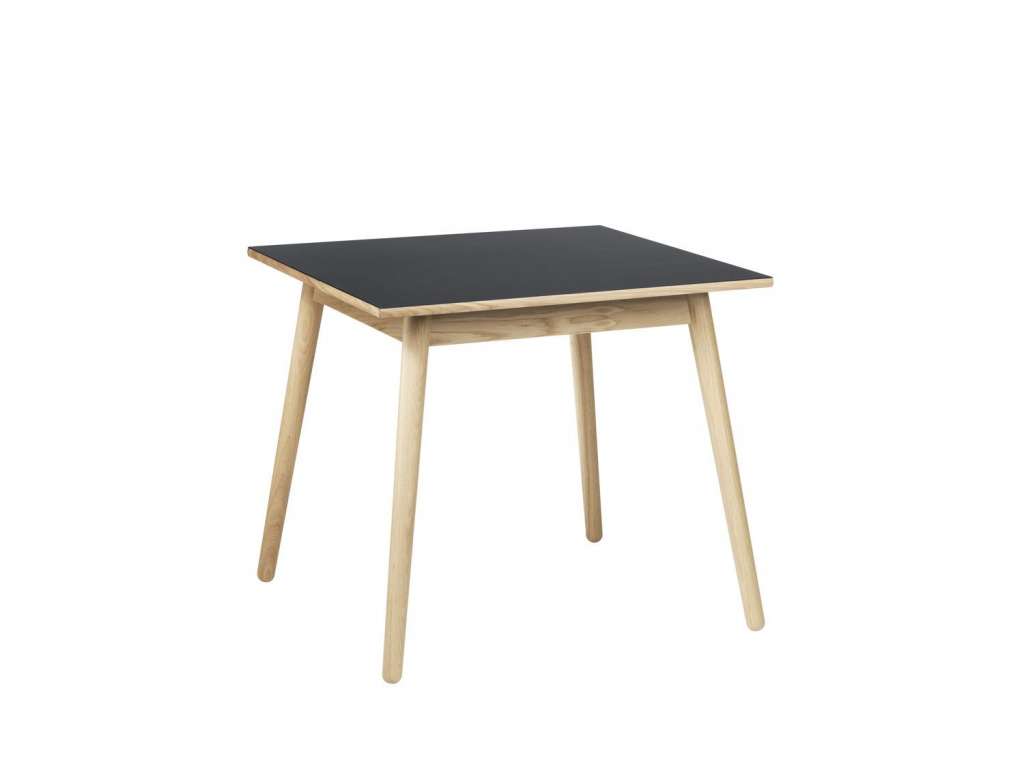 FDB Møbler - C35A Esstisch - dunkelgrau/natur - 82x82x72,5x2 - indoor