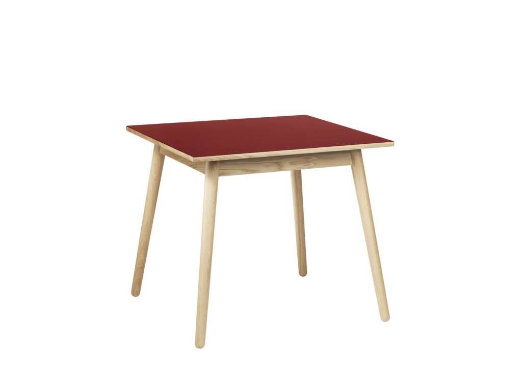 FDB Møbler - C35A Esstisch - rot/natur - 82x82x72,5x2 - indoor