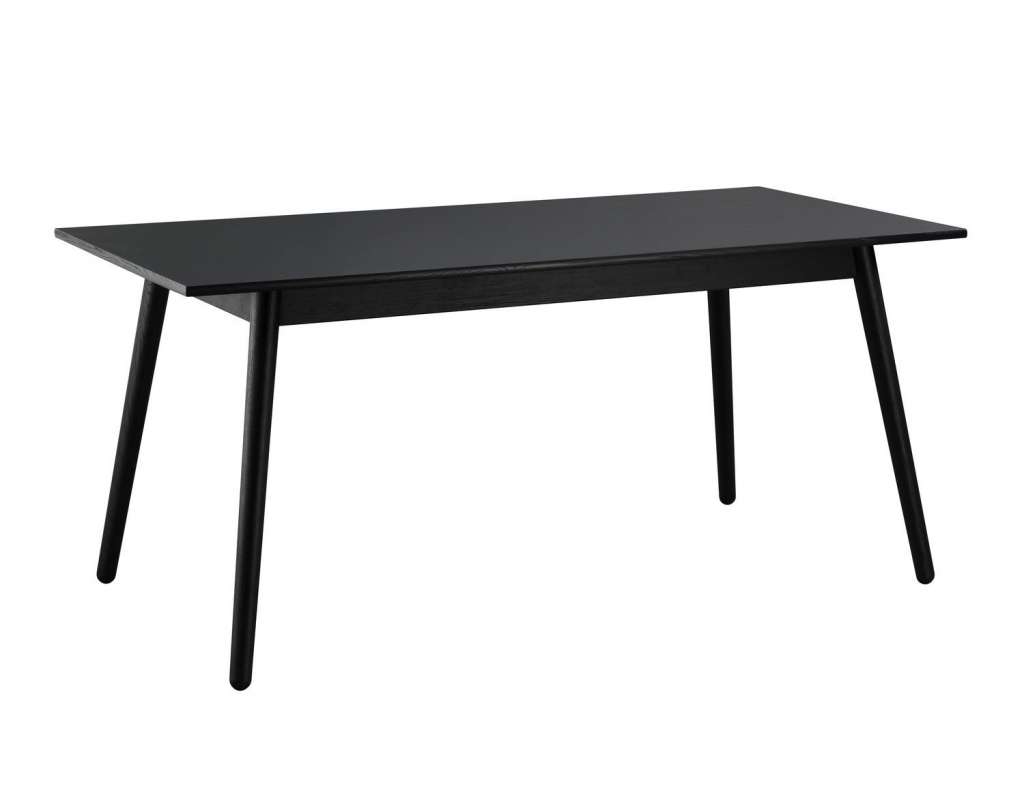 FDB Møbler - C35B Esstisch - schwarz - 82x160x72,5x2 - indoor