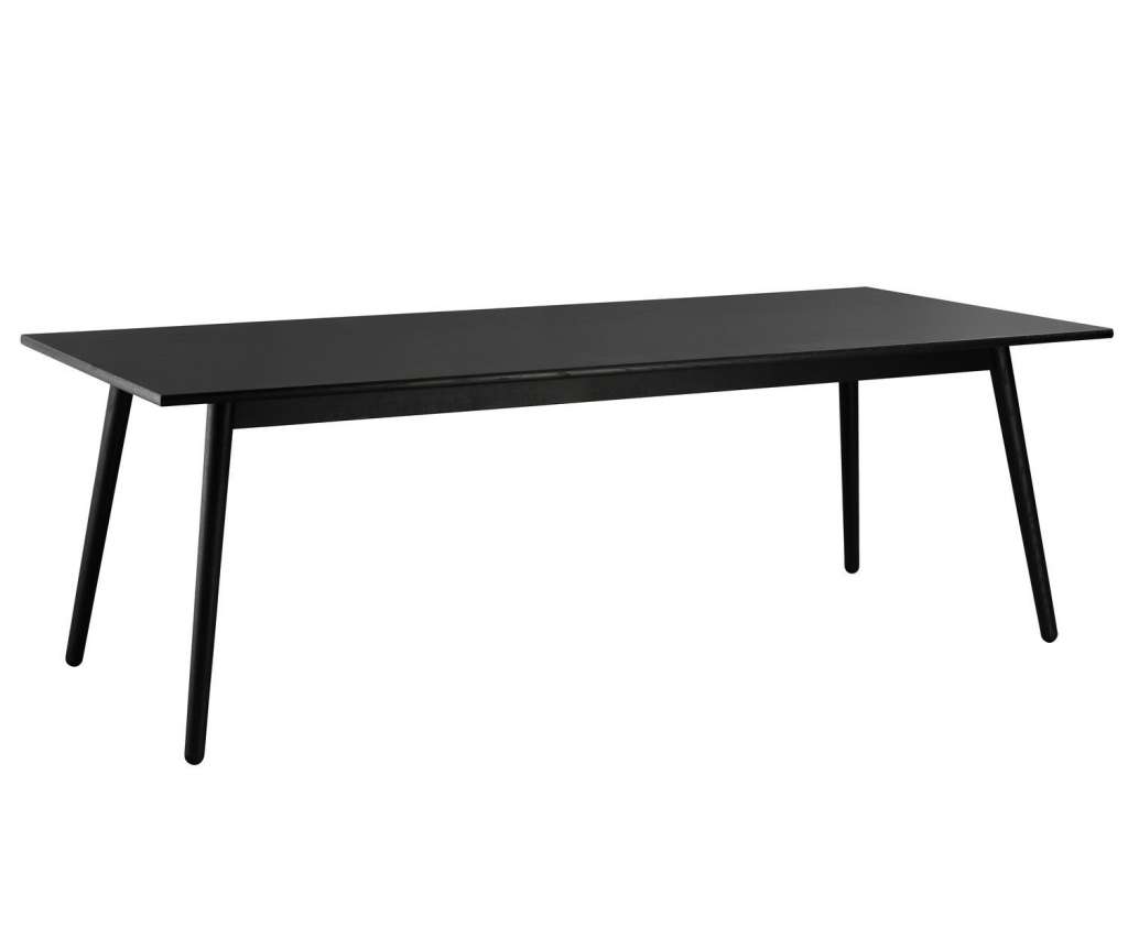 FDB Møbler - C35C Esstisch - schwarz - 95x220x72,5x2,5 - indoor