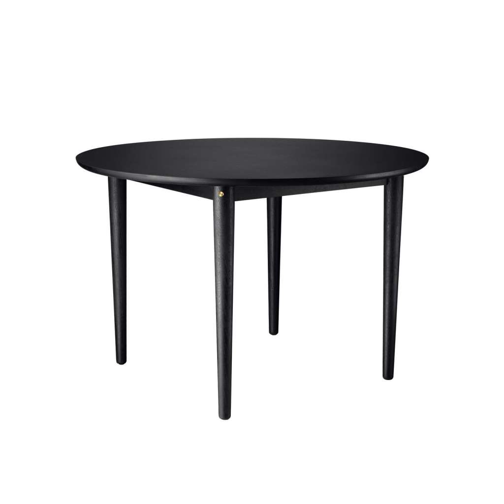 FDB Møbler - C62 - Bjørk Esstisch - schwarz/schwarz - Ø115 - indoor