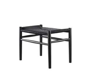 FDB Møbler - J83 Hocker - schwarz/schwarz - indoor
