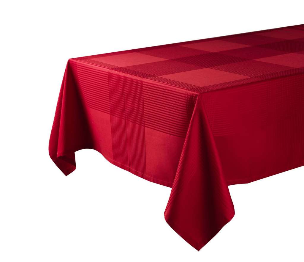 FDB Møbler - R1 - Olga Tischdecke - rot - 150x150 - indoor