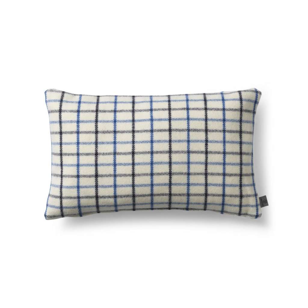 FDB Møbler - R16 Slotsholmen Kissen - blau kariert - 30x50 - indoor