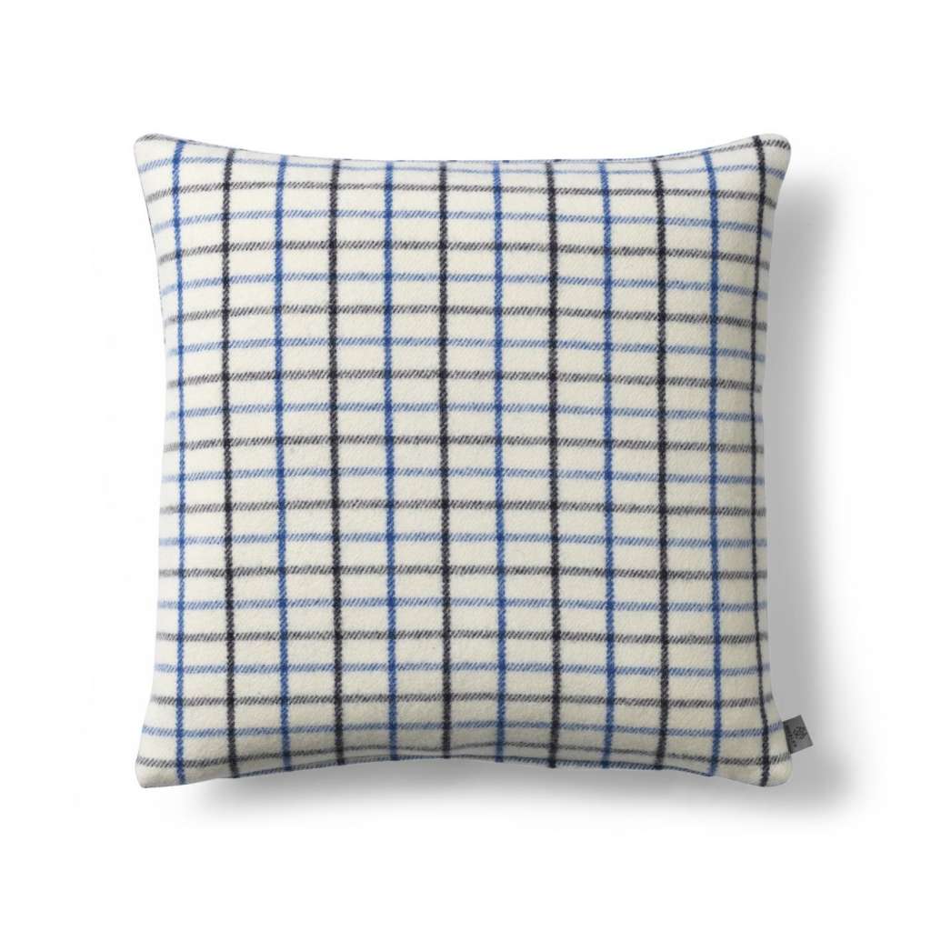FDB Møbler - R16 Slotsholmen Kissen - blau kariert - 50x50 - indoor