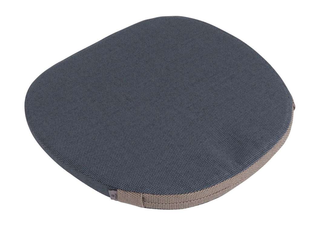 FDB Møbler - R4 - Flid Kissen - graublau/graubraun - 39x37x2,5 - indoor