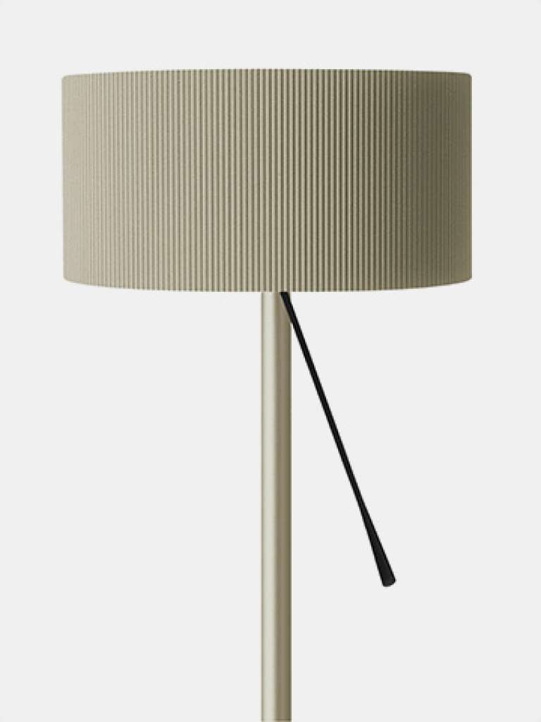 Belux - Diogenes Stehleuchte - grau-gold - indoor