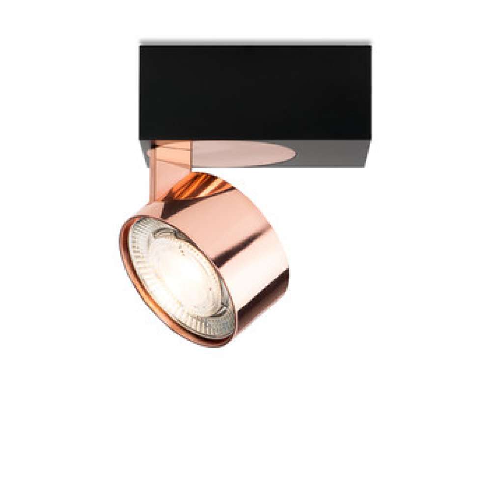 Mawa Design - Wittenberg 4.0 Wand-/Deckenleuchte asymmetrisch - kupfer/schwarz - indoor