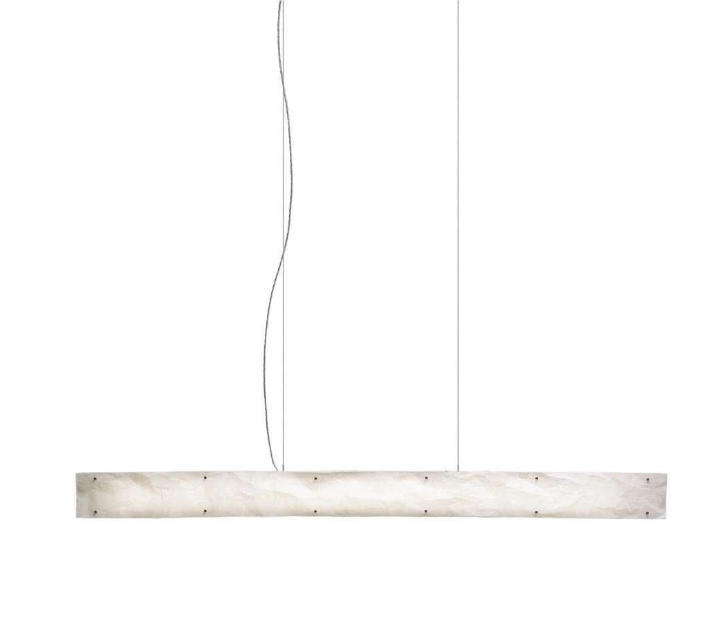 Belux - One by One LED Pendelleuchte - weiß#edelstahl - L - indoor