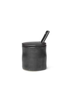 ferm LIVING - Flow Jam Jar - schwarz - indoor