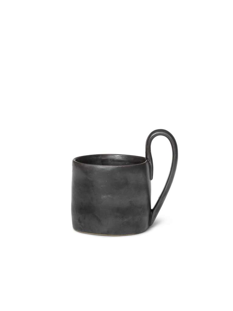 ferm LIVING - Flow Tasse - schwarz - indoor
