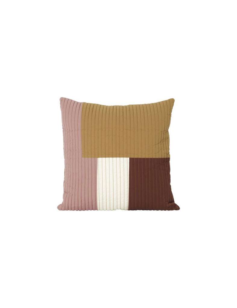 ferm LIVING - Shay Kissen - 50 x 50 cm - mustard - indoor