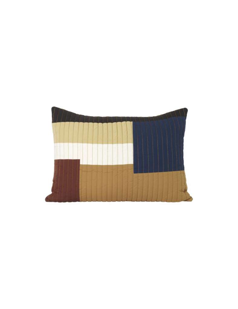 ferm LIVING - Shay Kissen - 60 x 40 cm - mustard - indoor