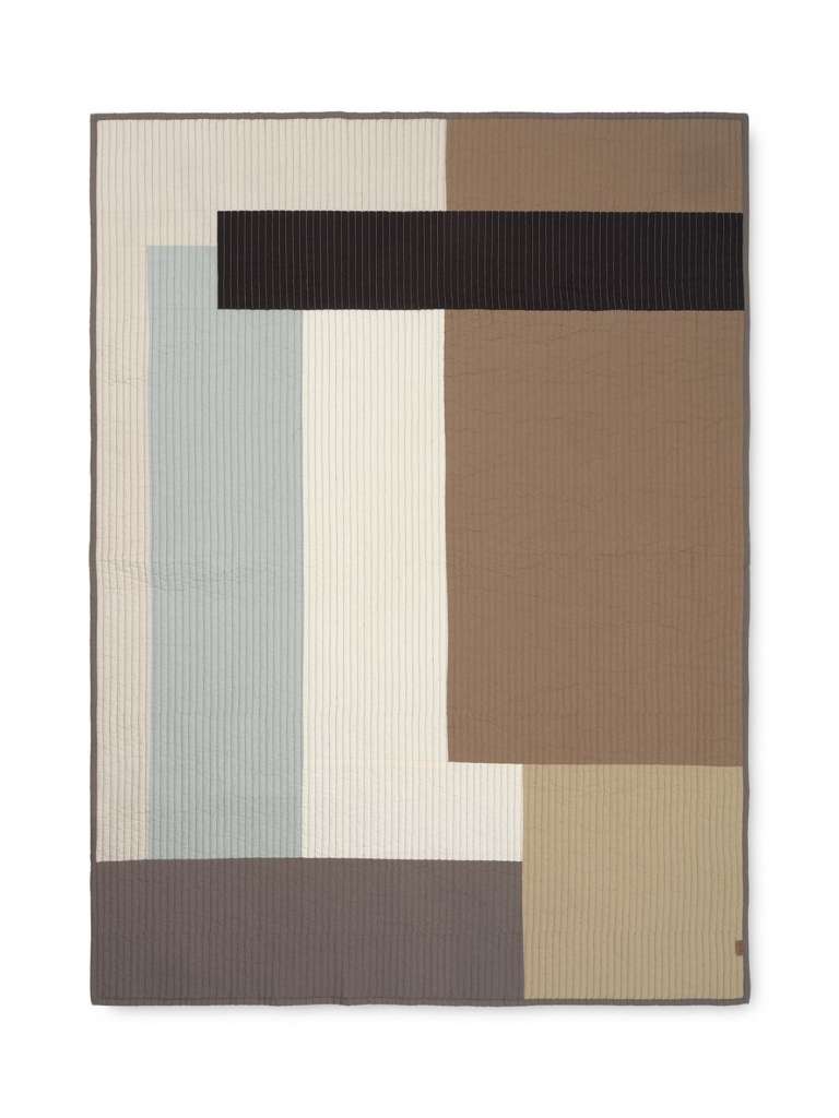 ferm LIVING - Shay Patchwork Decke - desert - indoor