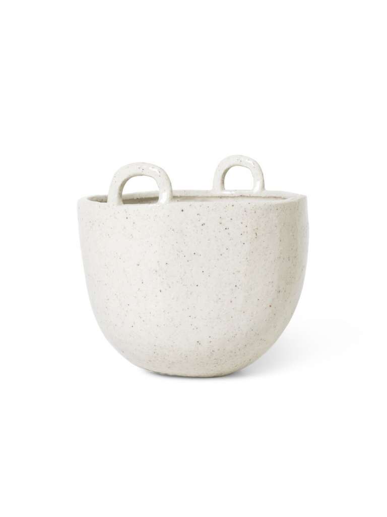 ferm LIVING - Speckle Pot - groß - off-white - indoor