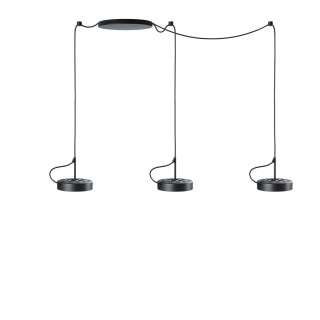 Belux - U-Turn Pendelleuchte - schwarz - dreiflammig - indoor