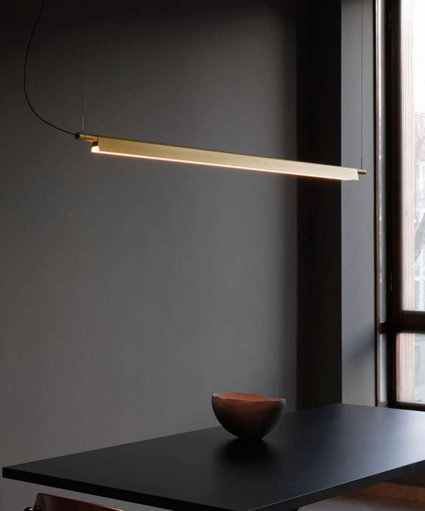 Luceplan - Compendium Pendelleuchte - black/brass - indoor