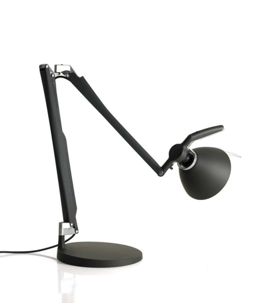 Luceplan - Fortebraccio Tischleuchte - black soft-touch - indoor
