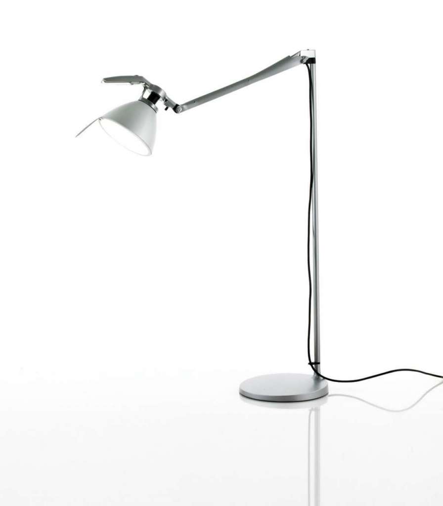 Luceplan - Fortebraccio Stehleuchte - black soft-touch - indoor
