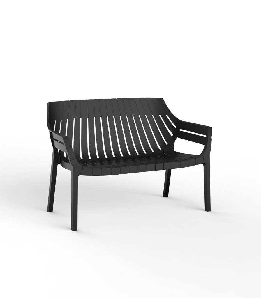 Vondom - Spritz Sofa - schwarz - outdoor