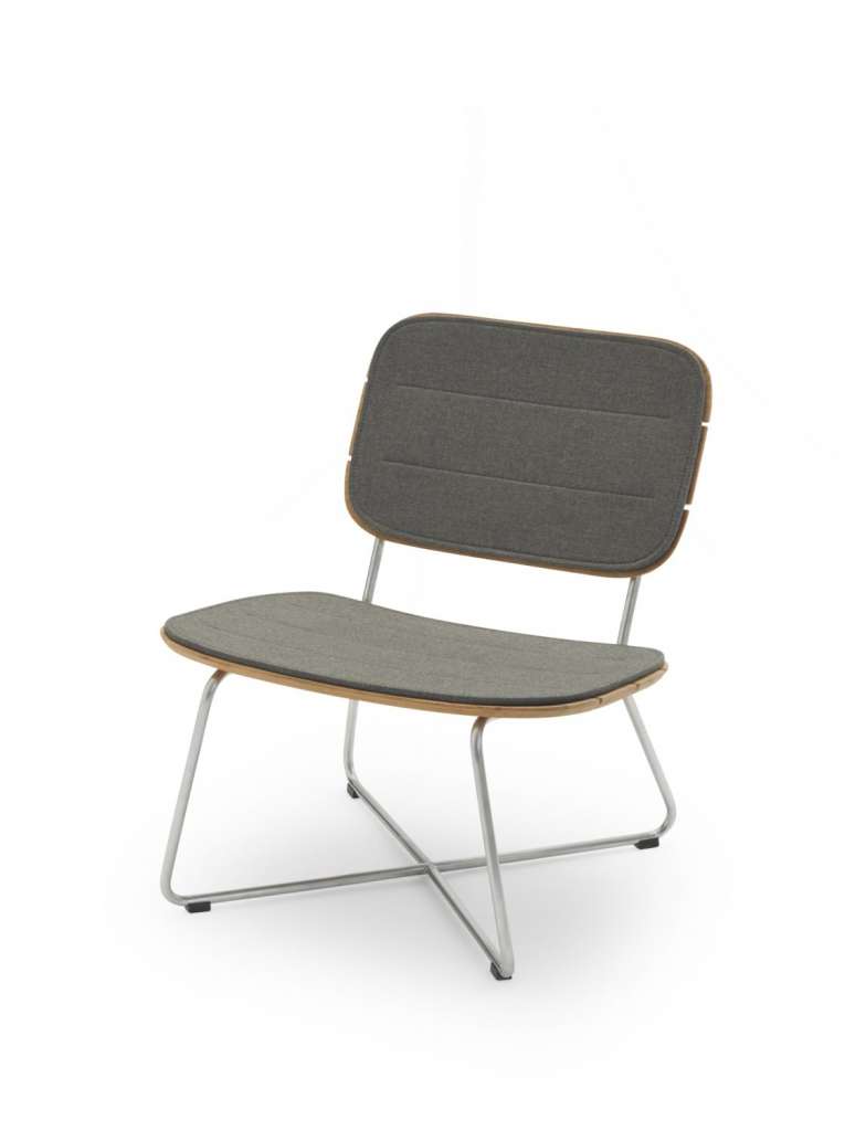 Skagerak - Kissen für Lily Loungestuhl - charcoal - outdoor