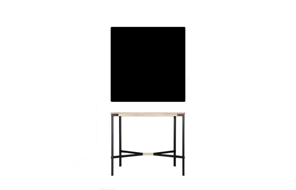 Moormann - Seiltänzer Stehtisch - Linoleum schwarz - indoor