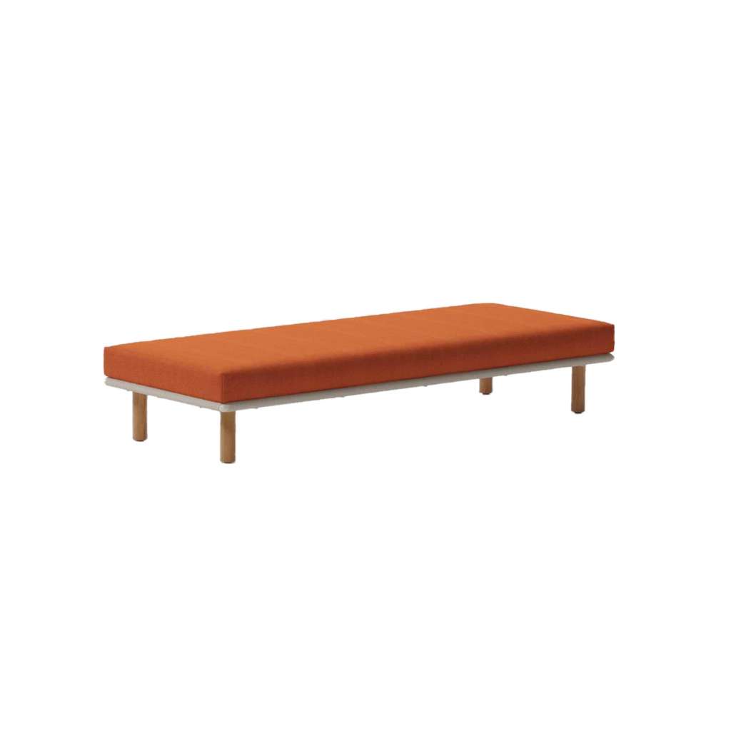 Kettal - Bitta Liege / Bank - Teak / honeysuckle/ dry sand - indoor