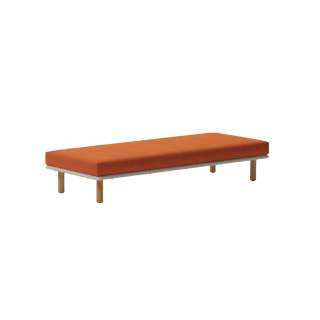 Kettal - Bitta Liege / Bank - Teak / honeysuckle/ dry sand - indoor