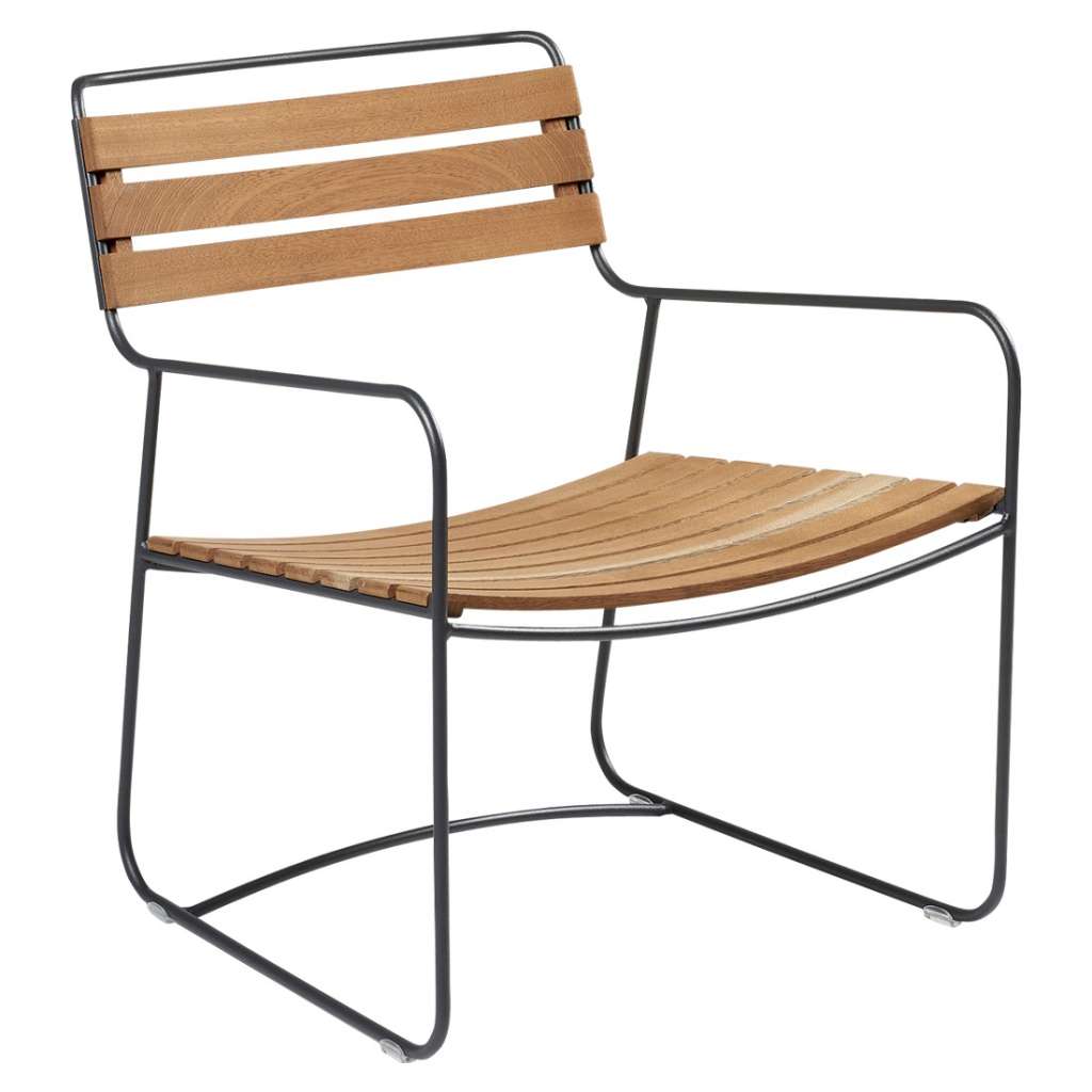 Fermob - SURPRISING Sessel Teak - 47 Anthrazit - outdoor