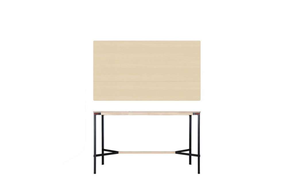 Moormann - Seiltänzer Stehtisch - Esche Furnier weiß geölt - indoor