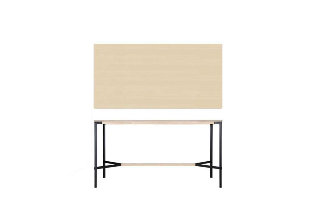 Moormann - Seiltänzer Stehtisch - Esche Furnier weiß geölt - indoor