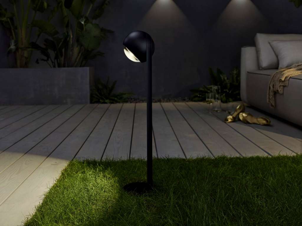 Occhio - Sito palo VOLT S40 Outdoor-Bodenleuchte - schwarz matt - 3000 K - indoor
